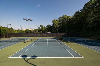 A view of Lyman Courts in the day.